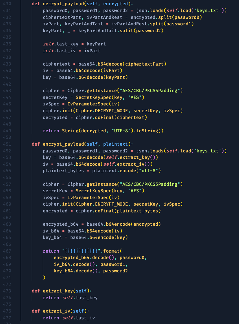 decrypt_payload dan encrypt_payload