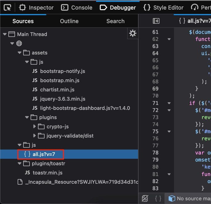 Struktur folder DevTools